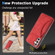 Samsung Galaxy A54 5G Ultra-thin Shockproof Phone Protective Case with Holder - Red
