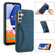 Samsung Galaxy A54 5G Ultra-thin Shockproof Phone Protective Case with Holder - Blue