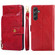 Samsung Galaxy A54 5G Zipper Bag Leather Phone Case - Red