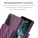 Samsung Galaxy A54 5G Horizontal Wallet Rhombic Leather Phone Case - Dark Purple