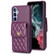 Samsung Galaxy A54 5G Vertical Wallet Rhombic Leather Phone Case - Dark Purple