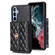 Samsung Galaxy A54 5G Horizontal Metal Buckle Wallet Rhombic Leather Phone Case - Black