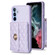 Samsung Galaxy A54 5G Horizontal Metal Buckle Wallet Rhombic Leather Phone Case - Purple