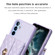 Samsung Galaxy A54 5G Horizontal Metal Buckle Wallet Rhombic Leather Phone Case - Purple
