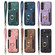 Samsung Galaxy A54 5G Retro Skin-feel Ring Multi-card Wallet Phone Case - Black