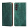 Samsung Galaxy A54 5G Gloss Oil Solid Color Magnetic Leather Phone Case - Green