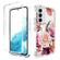 Samsung Galaxy A54 5G Transparent Painted Phone Case - Purple Floral