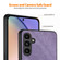 Samsung Galaxy A54 5G ENKAY Retro Leather Skin PC Phone Case with High Aluminum-silicon Glass Film - Purple