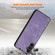 Samsung Galaxy A54 5G ENKAY Retro Leather Skin PC Phone Case with High Aluminum-silicon Glass Film - Purple