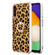 Samsung Galaxy A54 5G Electroplating Dual-side IMD Phone Case with Ring Holder - Leopard Print
