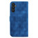 Samsung Galaxy A54 5G Double 8-shaped Embossed Leather Phone Case - Blue