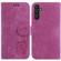 Samsung Galaxy A54 5G Little Tiger Embossed Leather Phone Case - Rose Red