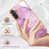 Samsung Galaxy A54 5G Electroplating Marble IMD TPU Phone Case - Purple 001