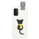 Samsung Galaxy A54 5G 3D Lying Cartoon TPU Shockproof Phone Case - Little Black Cat