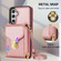Samsung Galaxy A54 5G Zipper Hardware Card Wallet Phone Case - Rose Gold