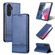 Samsung Galaxy A54 5G AZNS Magnetic Calf Texture Flip Leather Phone Case - Dark Blue