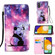 Samsung Galaxy A54 5G Colored Drawing Pattern Plain Weave Leather Phone Case - Baby Panda