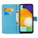 Samsung Galaxy A54 5G Colored Drawing Pattern Plain Weave Leather Phone Case - Waves And Sun Samsung Galaxy A54 5G Colored Drawing Pattern Plain Weave Leather Phone Case - Waves And Sun