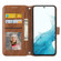 Samsung Galaxy A54 5G Oil Skin Zipper Wallet Leather Phone Case - Brown