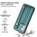Samsung Galaxy A54 5G Shockproof Leather Phone Case with Wrist Strap - Green