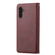 Samsung Galaxy A54 5G Knead Skin Texture Flip Leather Phone Case - Wine Red