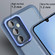 Samsung Galaxy A54 5G Invisible Lens Bracket Matte Transparent Phone Case - Blue