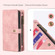 Samsung Galaxy A54 5G Zipper Wallet Detachable MagSafe Leather Phone Case - Pink