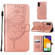 Samsung Galaxy A54 5G Embossed Butterfly Leather Phone Case - Rose Gold