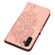 Samsung Galaxy A54 5G Embossed Butterfly Leather Phone Case - Rose Gold