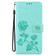 Samsung Galaxy A54 5G Rose Embossed Flip PU Leather Phone Case - Green