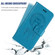 Samsung Galaxy A54 5G Global Wind Chime Owl Embossing Pattern Leather Phone Case - Blue