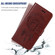 Samsung Galaxy A54 5G Global Wind Chime Owl Embossing Pattern Leather Phone Case - Brown