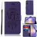 Samsung Galaxy A54 5G Global Wind Chime Owl Embossing Pattern Leather Phone Case - Purple
