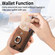 Samsung Galaxy A54 5G Electroplating Skin-feel Leather Ring Card Wallet Phone Case - Brown