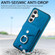 Samsung Galaxy A54 5G Electroplating Skin-feel Leather Ring Card Wallet Phone Case - Blue
