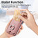 Samsung Galaxy A54 5G Electroplating Skin-feel Leather Ring Card Wallet Phone Case - Pink