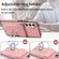 Samsung Galaxy A54 5G Electroplating Skin-feel Leather Ring Card Wallet Phone Case - Pink