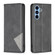 Samsung Galaxy A54 5G Prismatic Invisible Magnetic Leather Phone Case - Black