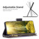 Samsung Galaxy A54 5G Colored Drawing Pattern Zipper Leather Phone Case - Big Butterfly