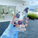 Samsung Galaxy A54 5G High Translucent Electroplating Flower Pattern TPU + PC Phone Case - Cineraria