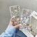 Samsung Galaxy A54 5G High Translucent Electroplating Flower Pattern TPU + PC Phone Case - Cineraria