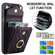 Samsung Galaxy A54 5G Rhombic Texture Card Bag Phone Case with Long Lanyard - Dark Purple