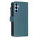 Samsung Galaxy A54 5G 9 Card Slots Zipper Wallet Leather Flip Phone Case - Green