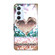 Samsung Galaxy A54 5G Crystal 3D Shockproof Protective Leather Phone Case - Pink Diamond Heart