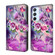 Samsung Galaxy A54 5G Crystal 3D Shockproof Protective Leather Phone Case - Butterfly