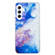 Samsung Galaxy A54 5G IMD Shell Pattern TPU Phone Case - Sky Blue Purple Marble