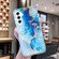 Samsung Galaxy A54 5G IMD Shell Pattern TPU Phone Case - Blue Gold Marble