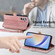 Samsung Galaxy A54 5G Geometric Zipper Wallet Side Buckle Leather Phone Case - Pink
