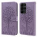 Samsung Galaxy S23 Ultra 5G Tree & Deer Pattern Pressed Printing Horizontal Flip Leather Phone Case - Purple