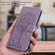 Samsung Galaxy S23 Ultra 5G Tree & Deer Pattern Pressed Printing Horizontal Flip Leather Phone Case - Purple